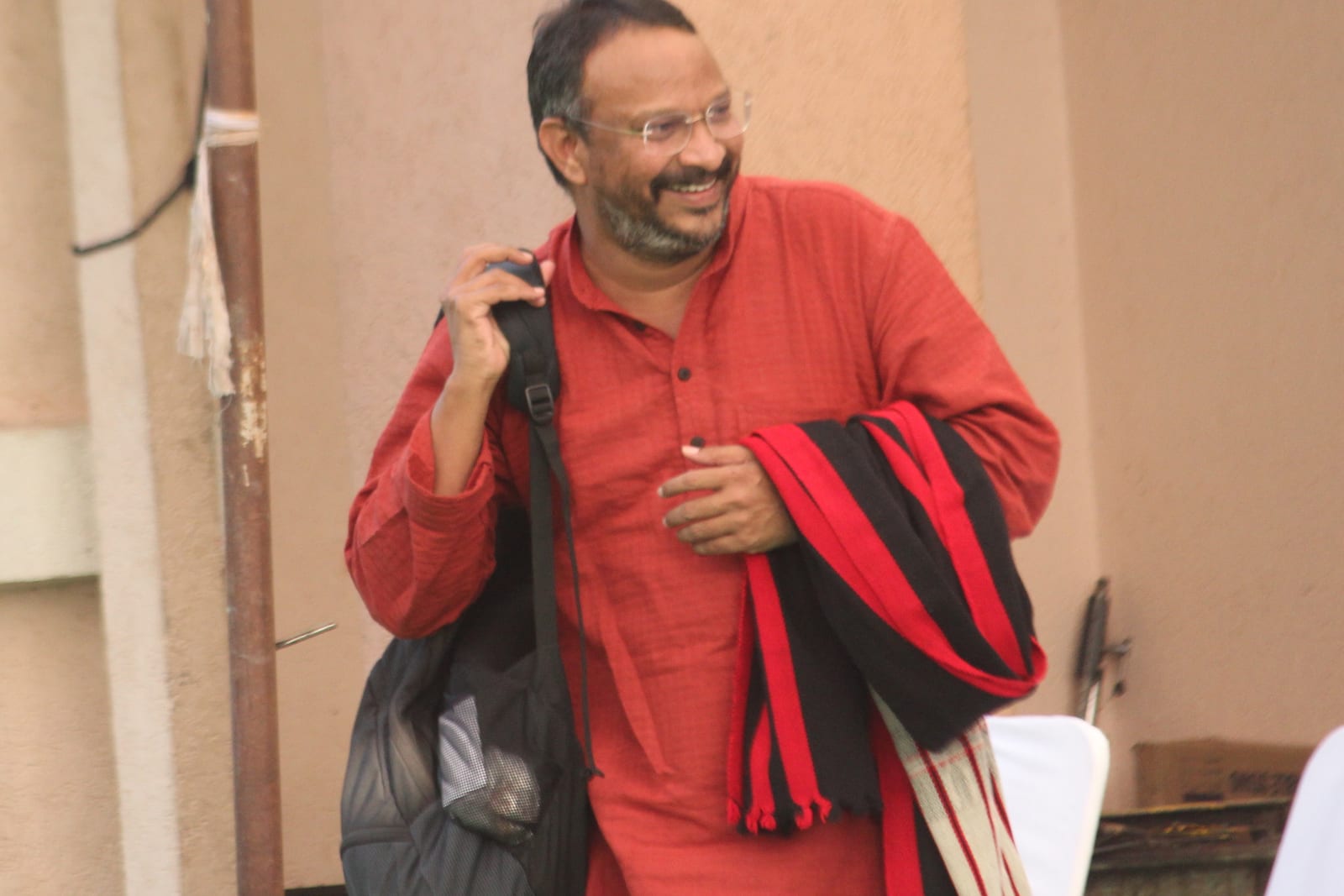 Bezwada Wilson, national convenor of the Safai Karamchari Andolan, at a public event in Bhopal in 2017